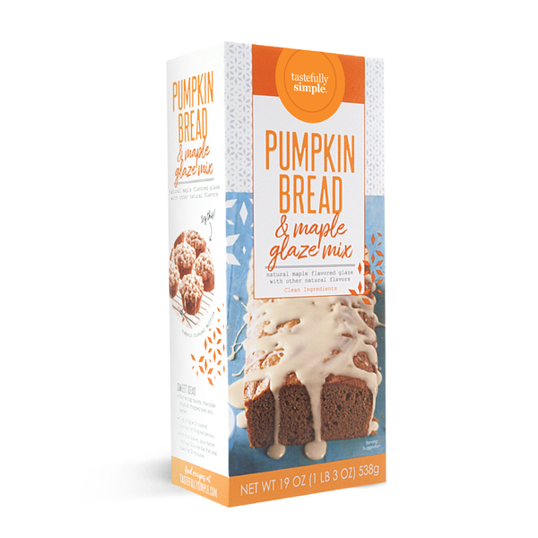 pumpkin bread & maple glaze mix package