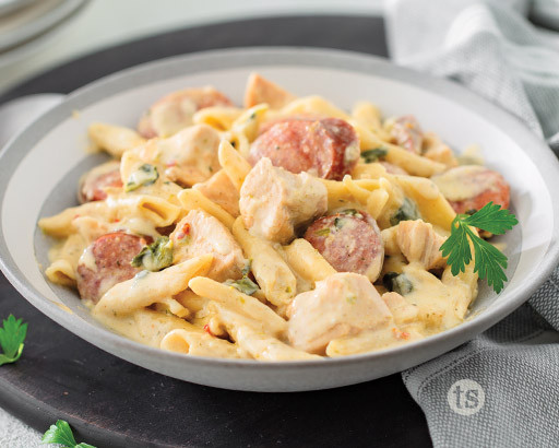 Giddyup Chicken Sausage Pasta