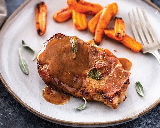 Honey Glazed Pork Saltimbocca