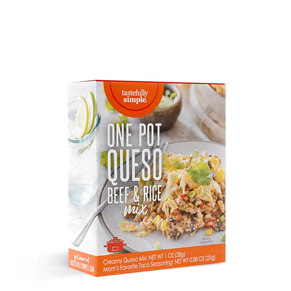 ONE Pot Queso Beef & Rice Mix