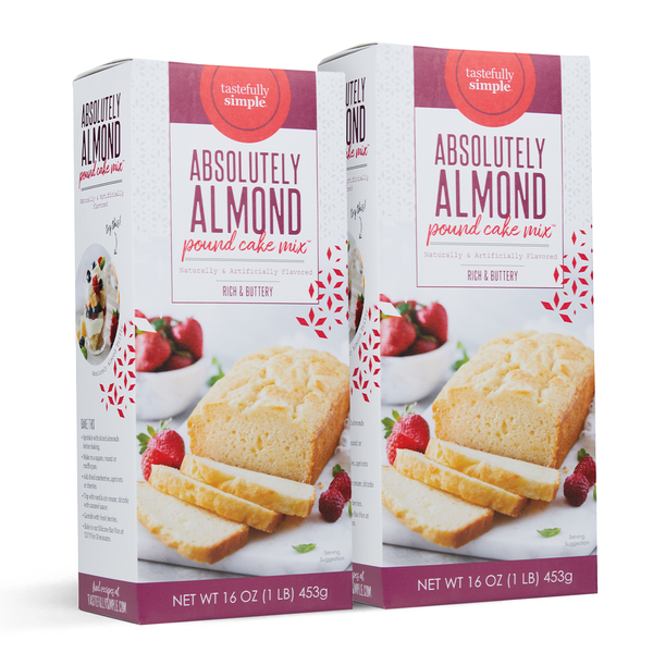 Absolutely Almond Pound Cake Mix™ product packages