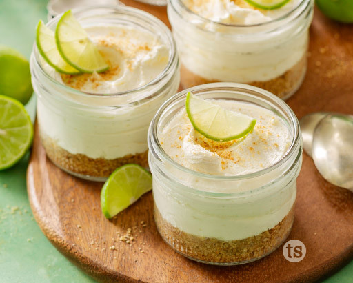 Key Lime No Bake Cheesecakes