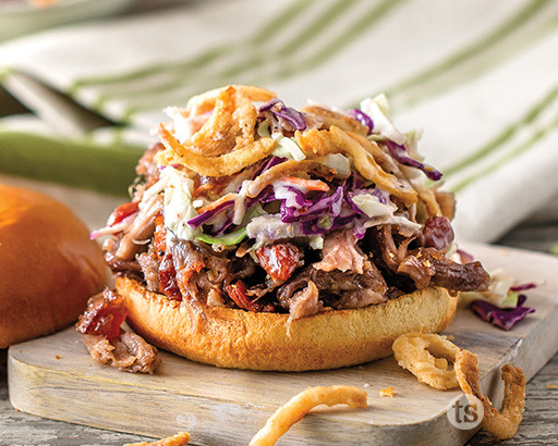 Apple Berry Pulled Pork Sandwiches