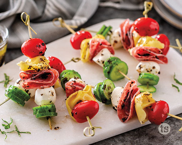 Balsamic Basil Appetizer Kabobs