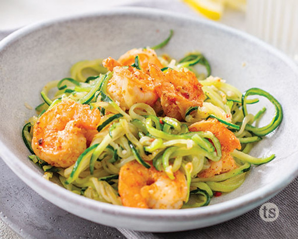 Cha Cha Skillet Shrimp Zoodles