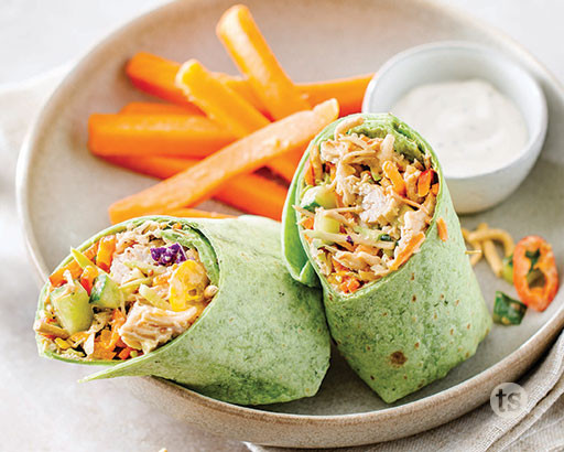 Sesame Ginger Chicken Wraps