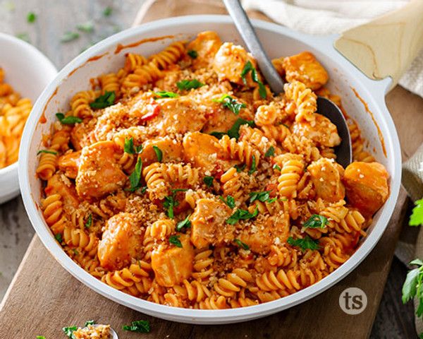 Chicken Parmesan Pasta Skillet