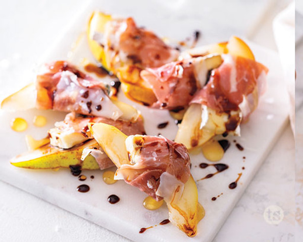 Prosciutto Wrapped Pears Cheese