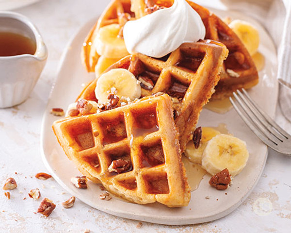 Salted Caramel Belgian Waffles