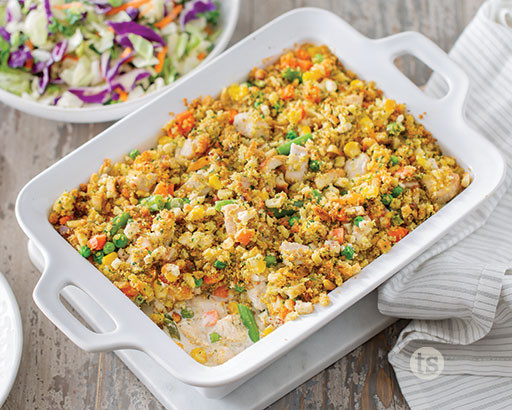 Chicken Veggie Stuffing Casserole