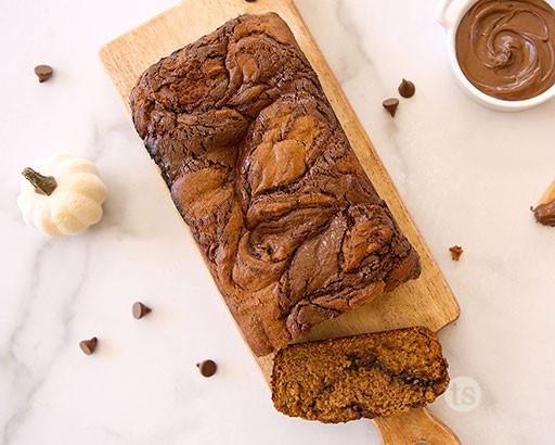 Chocolate Hazelnut Pumpkin Loaf