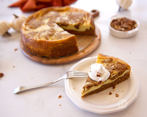 Pumpkin Swirl Cheesecake