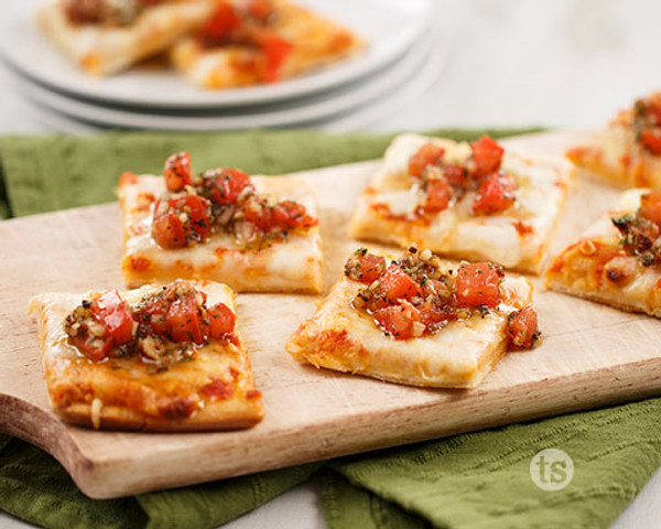 Balsamic Basil Pizza Squares