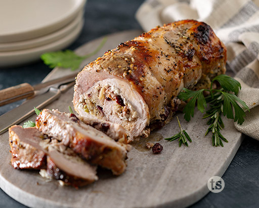 Cranberry Apple Stuffed Pork
