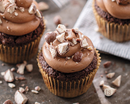 Chocolate Malted Cupcakes