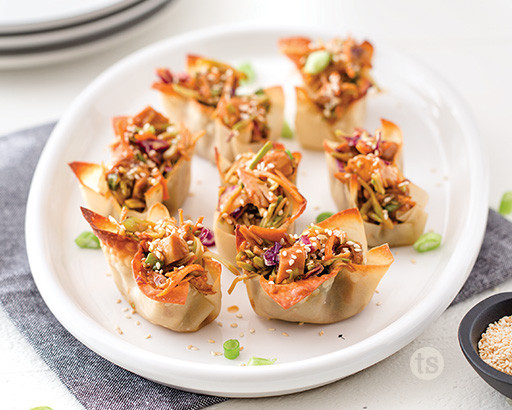 Open Faced Egg Rolls