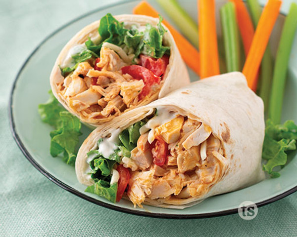 Garlic Parmesan Chicken Wraps
