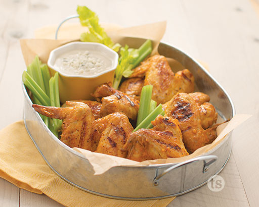 Grilled Garlic Parmesan Chicken Wings