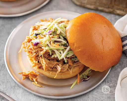 Bayou Bourbon Chicken Slaw Sandwiches