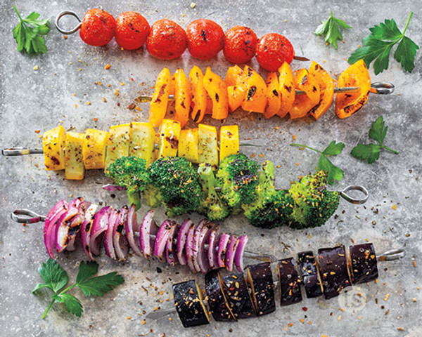 Eat the Rainbow Veggie Kabobs