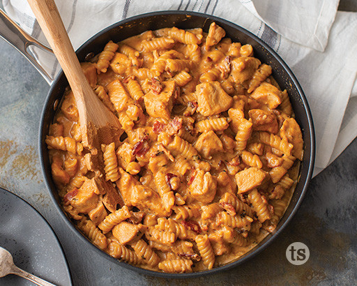 BBQ Chicken Rotini Skillet