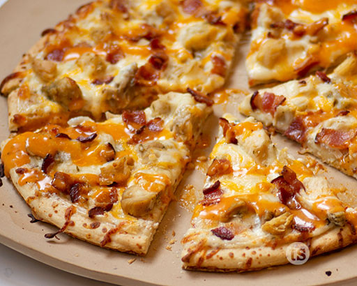 Buffalo Ranch Chicken Pizza
