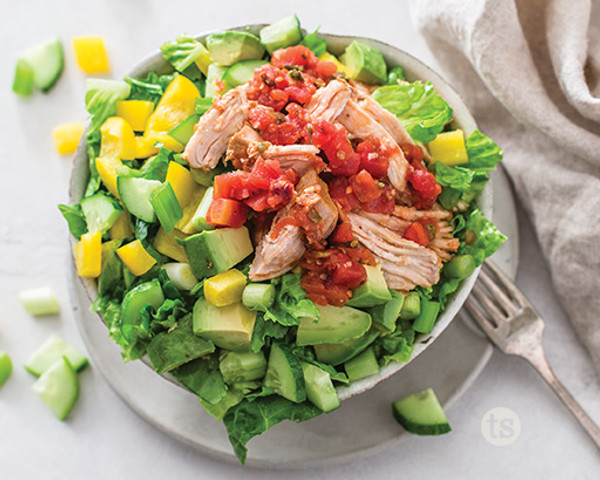 Salsa Chicken Taco Salad