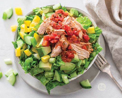 Salsa Chicken Taco Salad