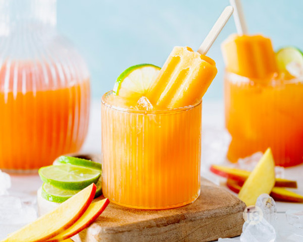 Mango Orange Ice Pop Margaritas
