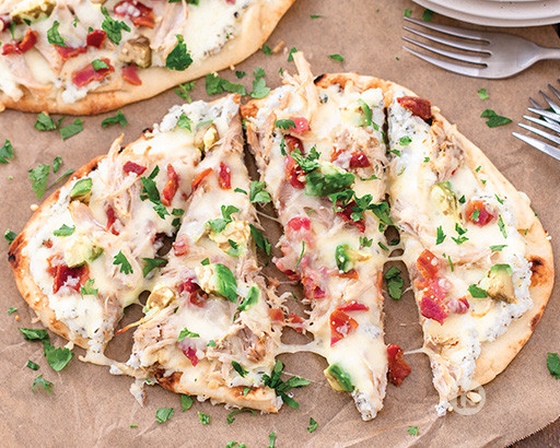 Avocado Bacon Chicken Flatbread