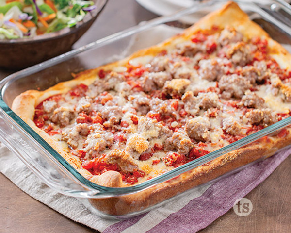 Chicago Style Sausage Pepperoni Pizza
