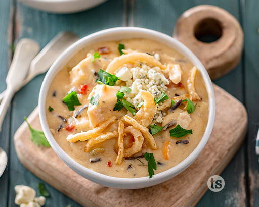 Buffalo Chicken Wild Rice Soup