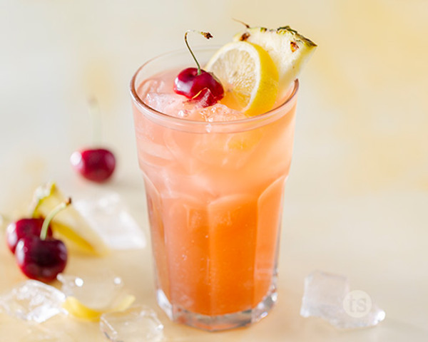 Sparkling Pineapple Cherry Lemonade