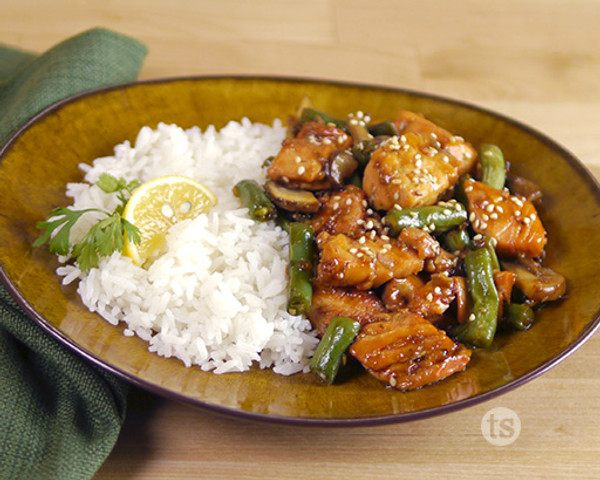 Teriyaki Salmon Stir Fry