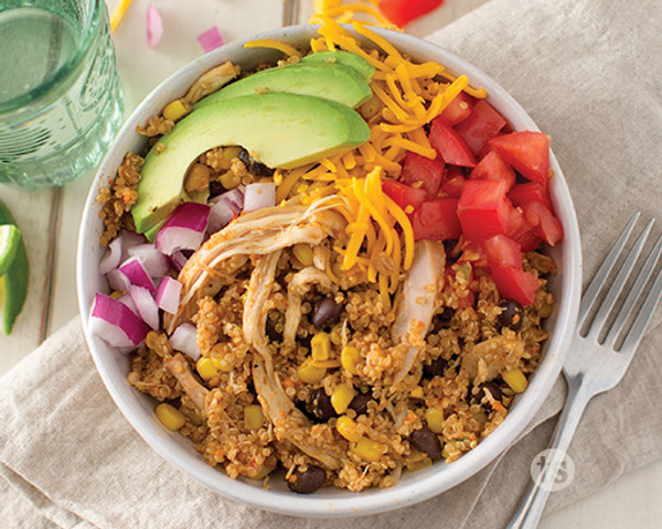 Chicken Quinoa Burrito Bowls