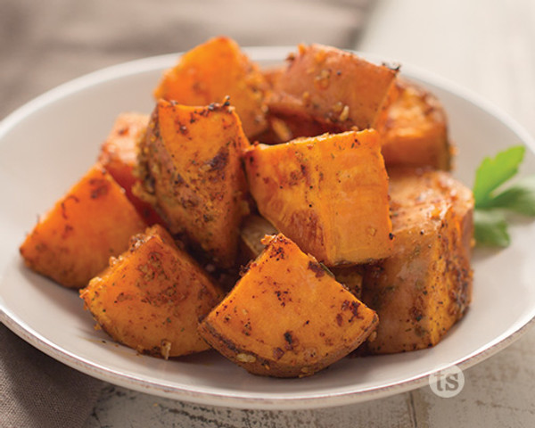 Garlic Roasted Sweet Potatoes