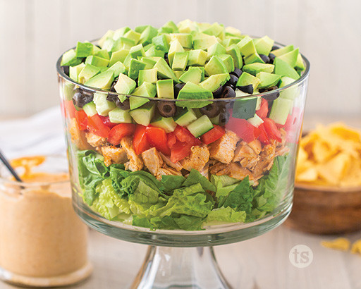 Taco Chicken 7 Layer Salad