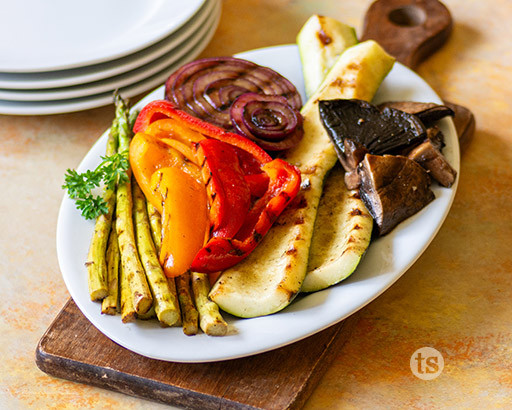 Grilled Vegetables with Dill
