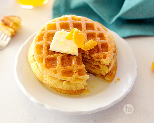 Orange Dreamsicle Mini Waffles