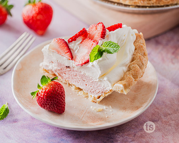 Strawberries n Cream Pie