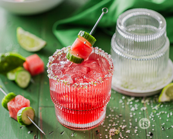 Watermelon Lime & Cucumber Cocktails