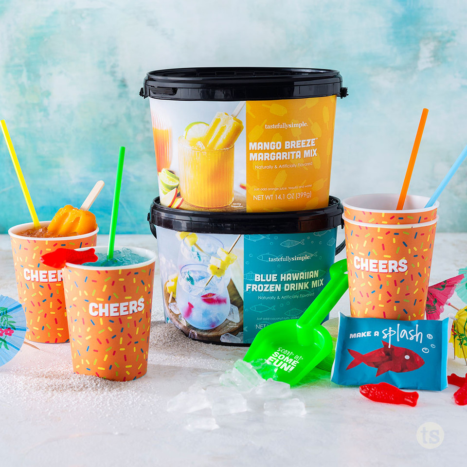 Drink Mixes and Drink Mix Buckets Tastefully Simple