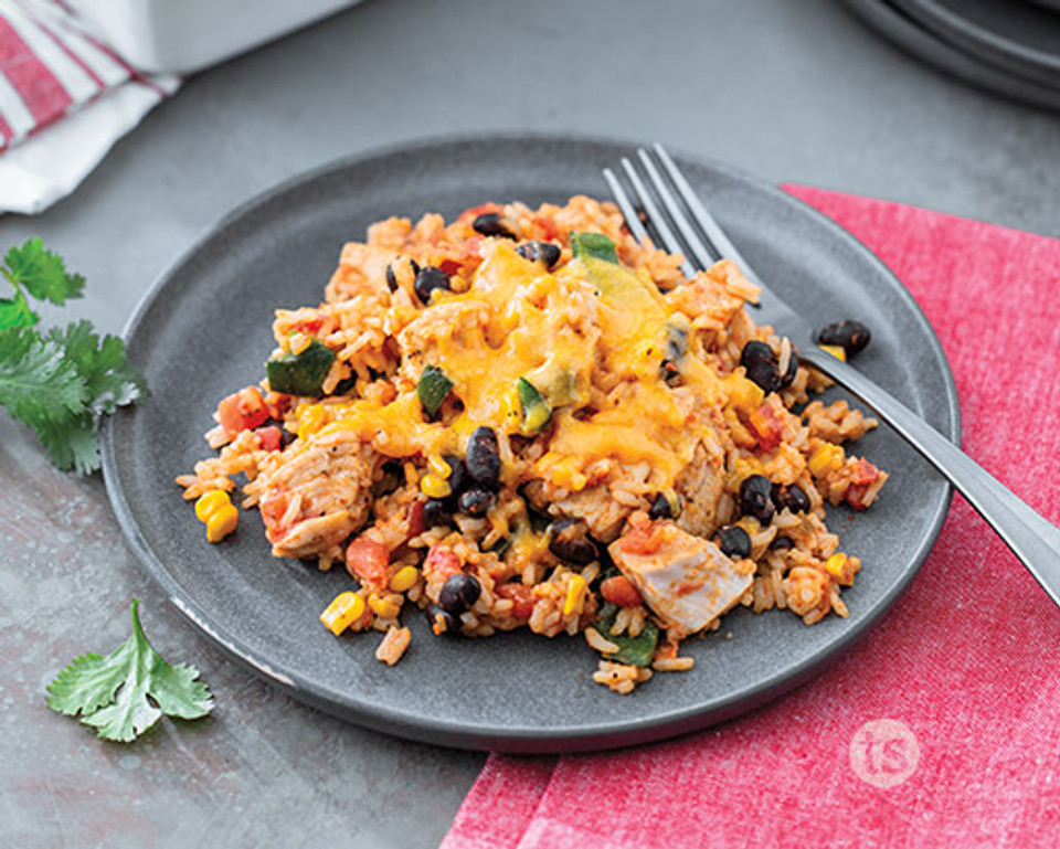 Mexican Chicken Rice Bake