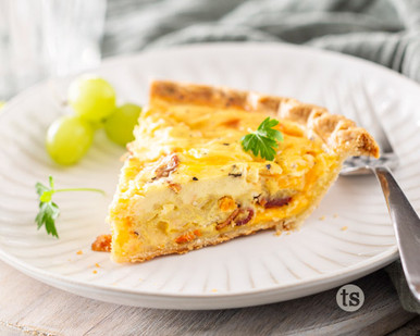 Perfectly Potato Cheddar Quiche