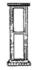 Ornate Narrow 2 Pane Window