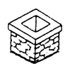 Short Brick Chimney with Concrete Cap