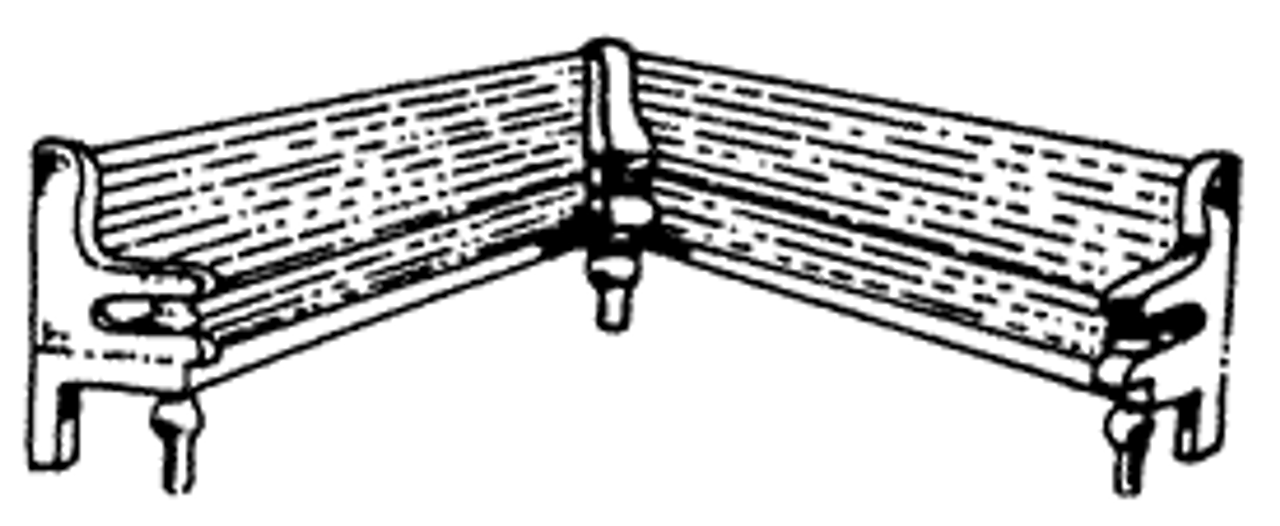 Corner In Style Station Bench (Interior or Exterior) Kit