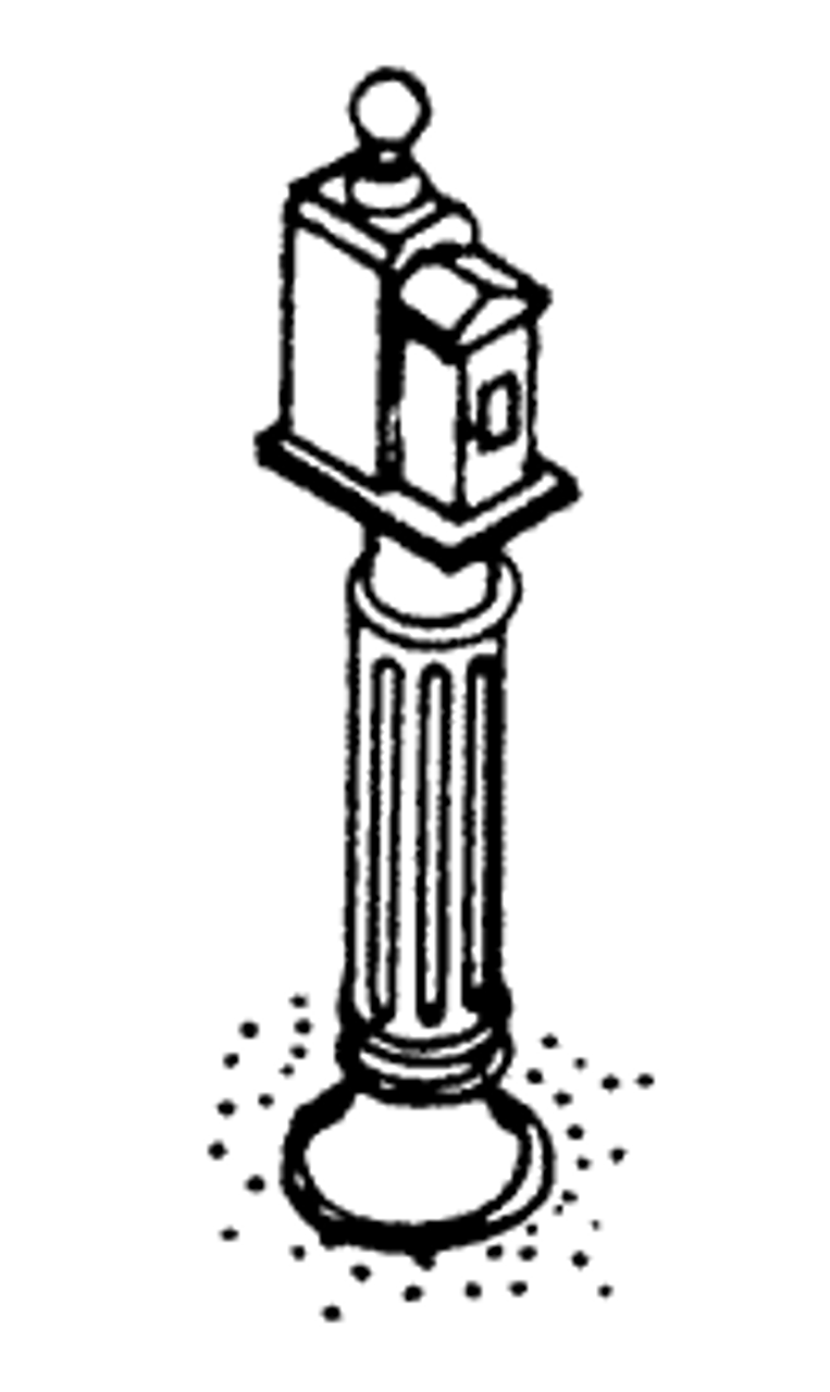 Fire Call Box on Post