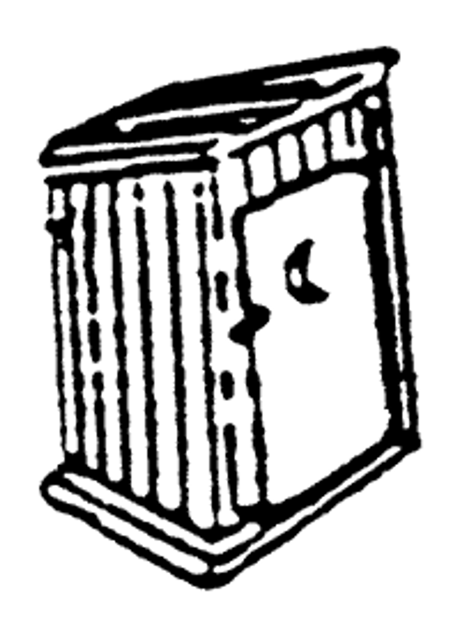 Classic Wooden Outhouse
