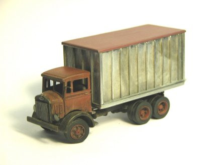 1933 Mack CJ Truck with Van Body Kit